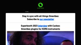 What Sinevibes.com website looked like in 2023 (This year)