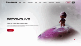 What Secondlive.world website looked like in 2023 (This year)