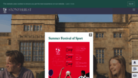 What Stonyhurst.ac.uk website looked like in 2023 (This year)