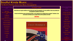 What Soulfulkindamusic.net website looked like in 2023 (This year)