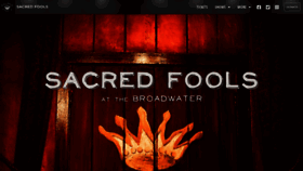 What Sacredfools.org website looked like in 2023 (This year)