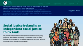 What Socialjustice.ie website looked like in 2023 (This year)