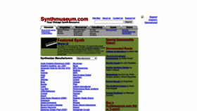 What Synthmuseum.com website looked like in 2023 (This year)