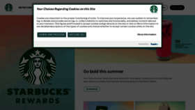 What Starbucks.ie website looked like in 2023 (This year)