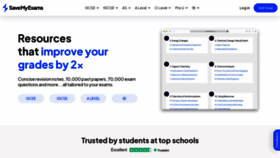 What Savemyexams.co.uk website looked like in 2023 (This year)