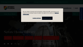 What Senatehouselibrary.ac.uk website looked like in 2023 (This year)