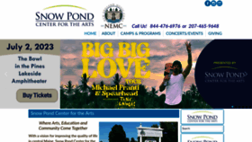 What Snowpond.org website looked like in 2023 (This year)