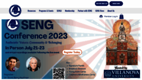 What Sengifted.org website looked like in 2023 (This year)