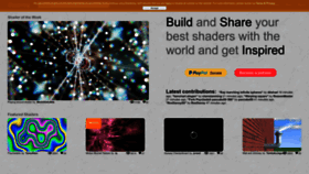 What Shadertoy.com website looked like in 2023 (This year)