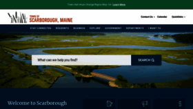 What Scarboroughmaine.org website looked like in 2023 (This year)