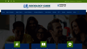 What Sociologyguide.com website looked like in 2023 (This year)