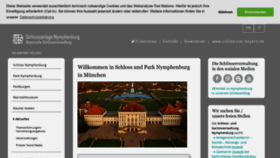 What Schloss-nymphenburg.de website looked like in 2023 (This year)