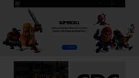 What Supercell.com website looked like in 2023 (This year)