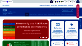 What Sthk.nhs.uk website looked like in 2023 (This year)
