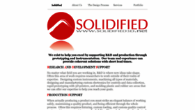 What Solidified3d.net website looked like in 2023 (This year)