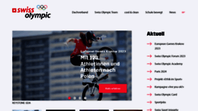 What Swissolympic.ch website looked like in 2023 (This year)