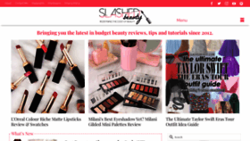 What Slashedbeauty.com website looked like in 2023 (This year)