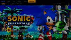 What Sonicsuperstars.com website looked like in 2023 (This year)