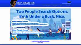 What Skipsmasher.com website looked like in 2023 (This year)
