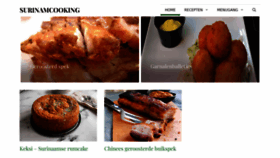 What Surinamcooking.com website looked like in 2023 (This year)