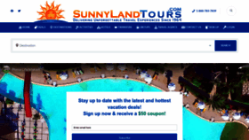 What Sunnylandtours.com website looked like in 2023 (This year)