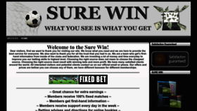 What Sure-win.club website looked like in 2023 (This year)