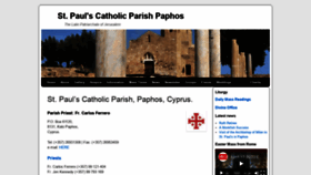 What Stpauls-catholic-parish-paphos.com website looked like in 2023 (This year)