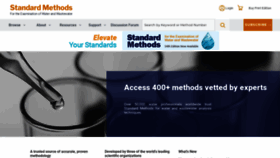 What Standardmethods.org website looked like in 2023 (This year)