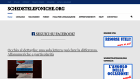 What Schedetelefoniche.org website looked like in 2023 (This year)