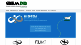 What Sbemparana.com.br website looked like in 2023 (3 years ago)