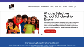 What Selectiveschoolexam.com website looked like in 2023 (This year)