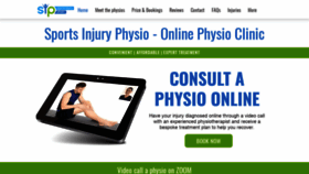 What Sports-injury-physio.com website looked like in 2023 (This year)