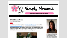What Simplymommie.com website looked like in 2023 (This year)