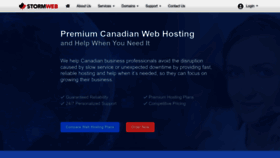 What Stormweb.ca website looked like in 2023 (This year)