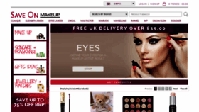 What Saveonmakeup.co.uk website looked like in 2023 (This year)