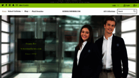What Schooluniforms.com website looked like in 2023 (This year)