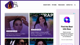 What Selena-gomez.com website looked like in 2023 (This year)