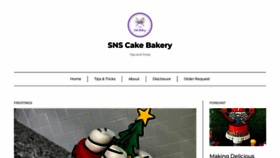 What Snscakebakerytipsandtricks.com website looked like in 2023 (This year)