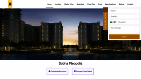 What Sobhaneopolis.org.in website looked like in 2023 (This year)