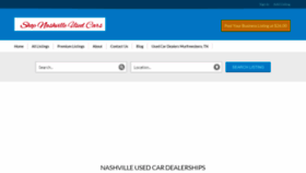What Shopnashvilleusedcars.com website looked like in 2023 (This year)