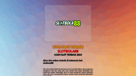 What Slotbola88.com website looked like in 2023 (This year)