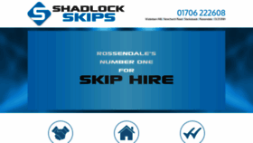 What Shadlockskips.com website looked like in 2023 (This year)