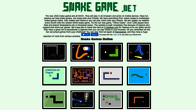 What Snakegame.net website looked like in 2023 (This year)