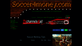 What Soccer4money.com website looked like in 2023 (This year)