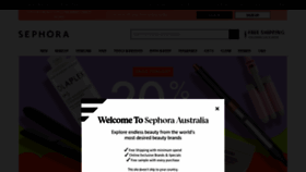 What Sephora.com.au website looked like in 2023 (This year)