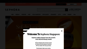 What Sephora.sg website looked like in 2023 (This year)