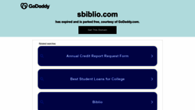 What Sbiblio.com website looked like in 2023 (This year)