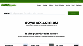 What Soysnax.com.au website looked like in 2023 (This year)