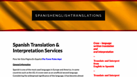 What Spanishenglishtranslations.com website looked like in 2023 (This year)