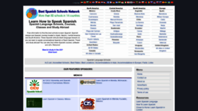 What Spanishlanguageschools.net website looked like in 2023 (This year)